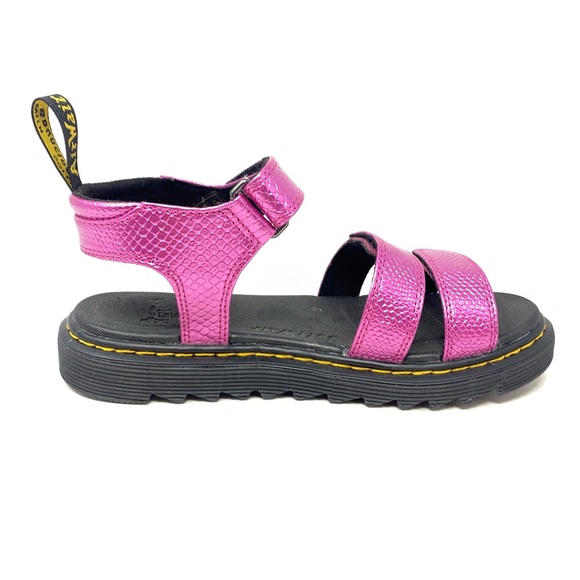 Dr Martens Pink Metallic Kids Klaire Y Sandals Exc Cond Kids Sz 5 Womens Sz 6 - Picture 4 of 9